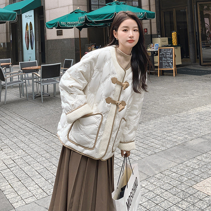 现货！小香风白色羽绒服女短款外套159/831/P235K348（买家秀）,女装羽绒服,浙宝159