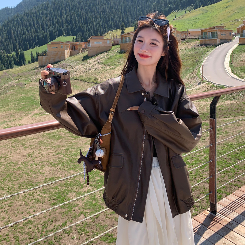 粉色羽绒服女韩版大毛领高端洋气2025冬白鸭绒外套减龄面包服好看,女装皮衣,浙宝159