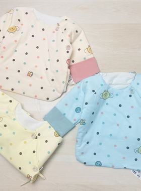 B512宝宝秀冬款加棉半背衣 无骨 A类0-3个月新生儿衣服6331 偏大