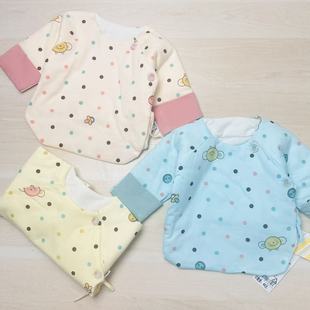3个月新生儿衣服6331 B512宝宝秀冬款 A类0 无骨 偏大 加棉半背衣