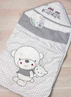 B412聪明谷纯棉瑕疵多功能包被 受潮了有黄点  便宜清