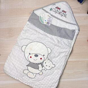 B412聪明谷纯棉瑕疵多功能包被 受潮了有黄点  便宜清