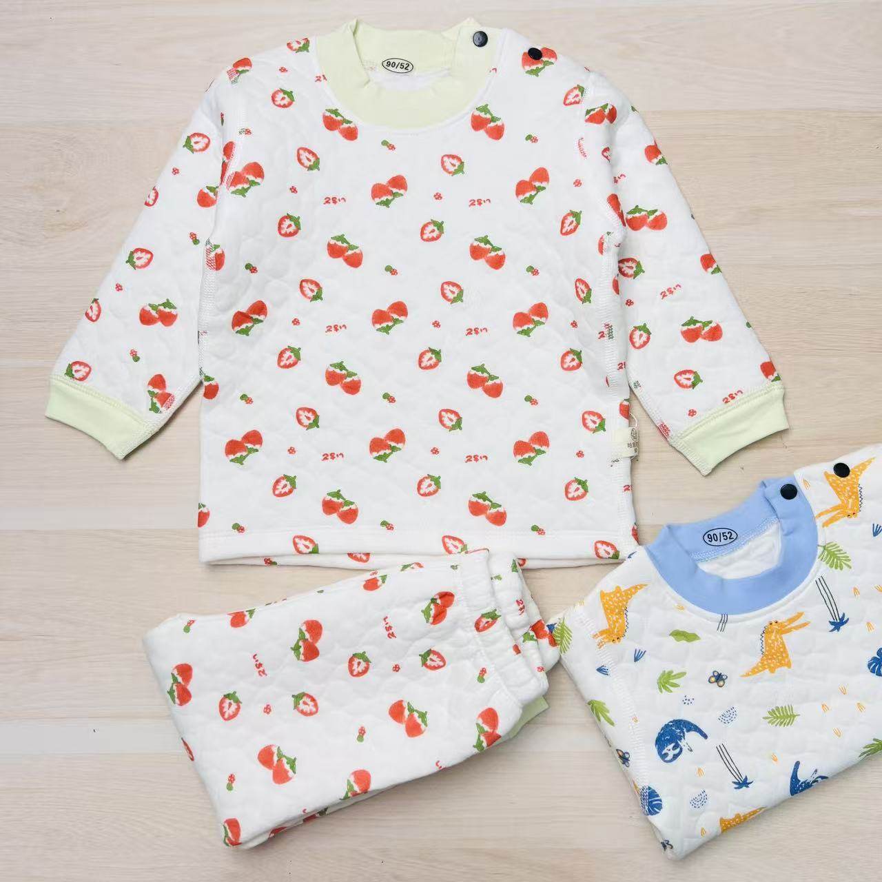 B82咕男女宝宝纯棉三层保暖套装 套头加棉保暖套  偏小一码5104,童装/婴儿装/亲子装,内衣套装,淘宝优惠券,粉丝福利购,淘宝优惠卷