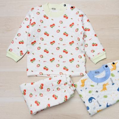 B82咕男女宝宝纯棉三层保暖套装 套头加棉保暖套  偏小一码5104