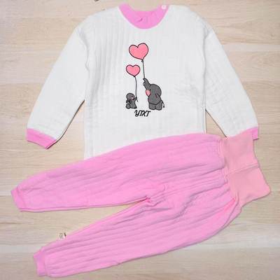 B31 断码清仓纯棉儿童高腰保暖内衣套装 只有110码 捡漏啦0847