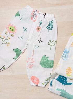 B512木双层纱布防蚊裤73-120 A类母婴