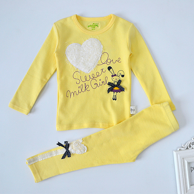 番舒绒螺纹秋衣套70041心型