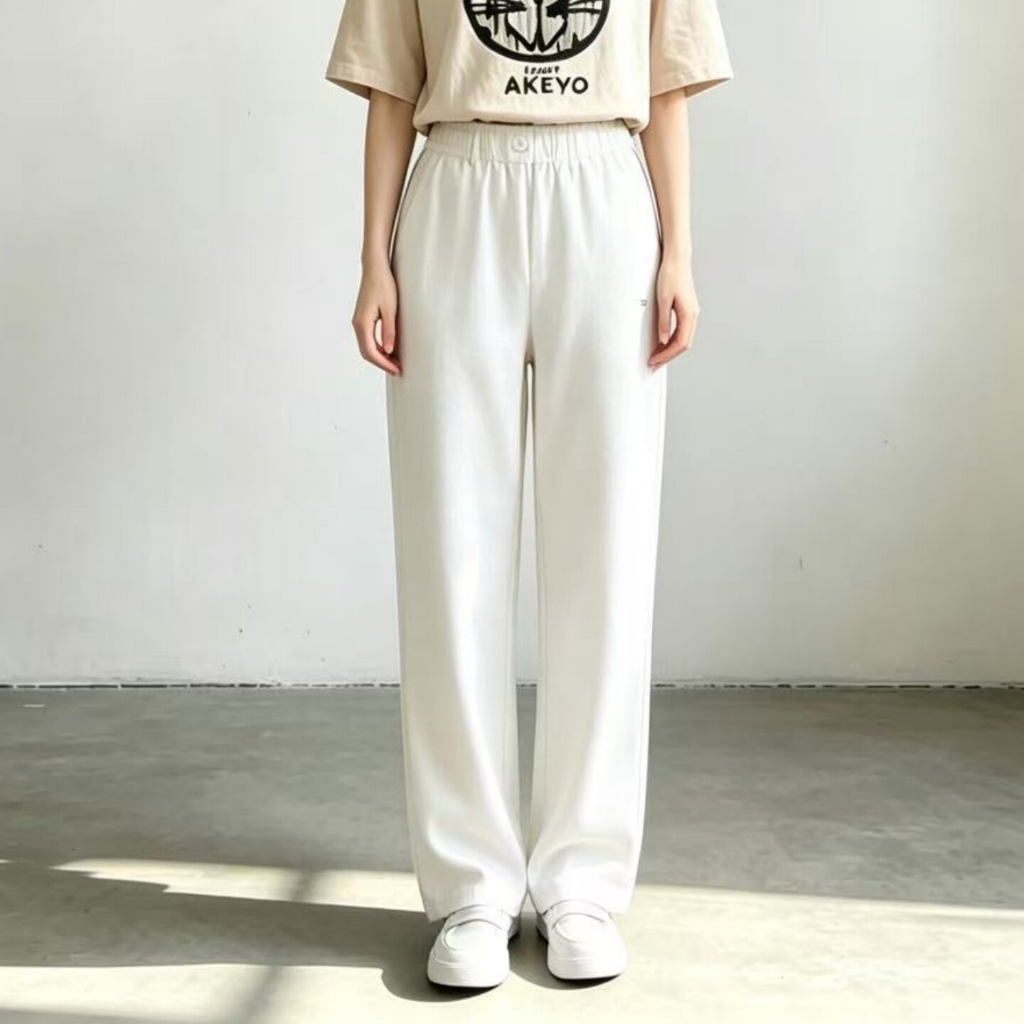 2026春夏清凉舒适哈伦裤女 高腰松紧腰显瘦九分萝卜裤休闲西装裤