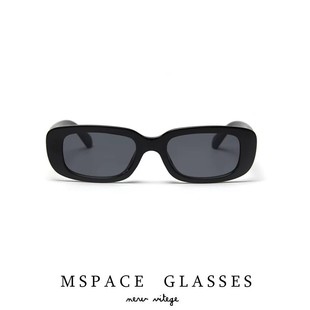 百搭遮阳 mspace2024糖果色方形太阳镜女彩色透明眼镜男潮流人推荐