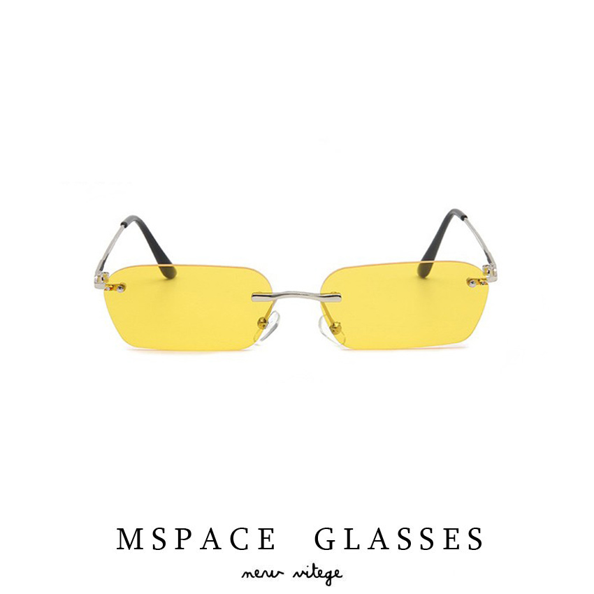 中国新说唱黄色透明个性风太阳镜