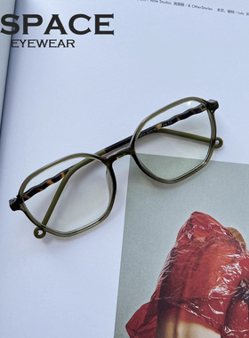mspace2023新TR90日韩潮流复古圆形近视眼镜框男女多边形平光镜架
