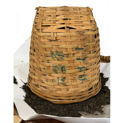 六堡茶【三鹤牌0411】梧州2004六堡茶特级箩分装10克兰花韵槟榔香
