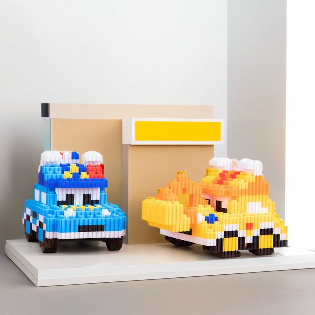 卡通小汽车消防车警车积木串联颗粒手工儿童玩具益智拼装男孩礼物,玩具/童车/益智/积木/模型,普通塑料积木,淘宝优惠券,粉丝福利购,淘宝优惠卷