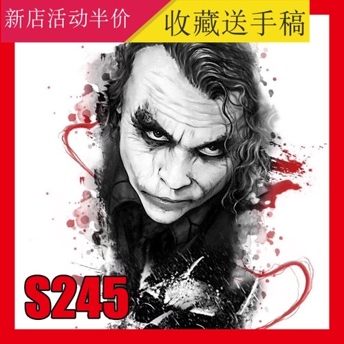 2022纹身手稿欧美小丑人物美女合集图案魔鬼素材电子版刺青资料