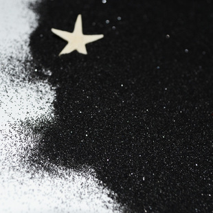 天然黑沙鱼缸底砂垃圾桶烟灰缸灭烟养龟水草沙子枯山水微景观造景