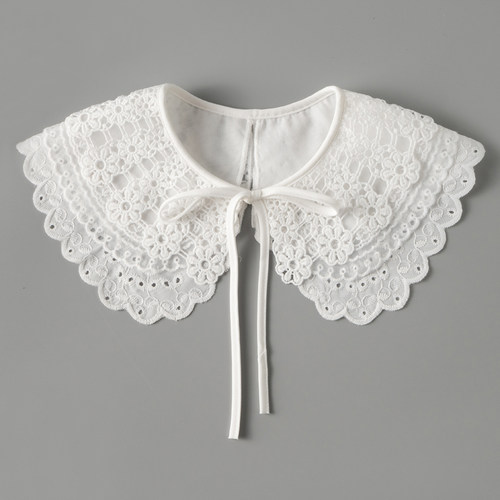 复古森系蕾丝领韩版百搭披肩假领