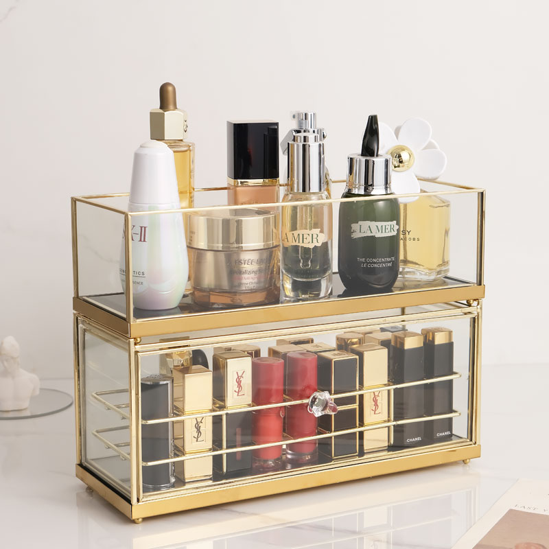 是玻璃卧室女生轻奢口红盒