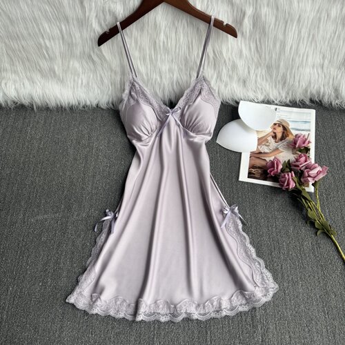 纺丝绸春夏性感吊带睡裙