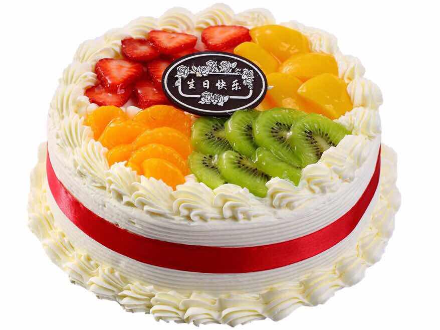 崇文门新侨三宝乐面包房 鲜水果纯初乳黄油生日蛋糕 北京免费配送