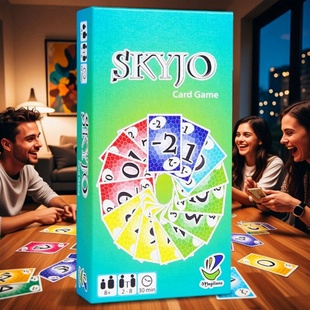 skyjo card英文桌游卡牌扑克牌多人家庭休闲聚会纸牌游戏 action