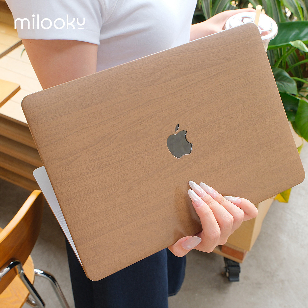 胡桃木纹MacBook防摔保护壳