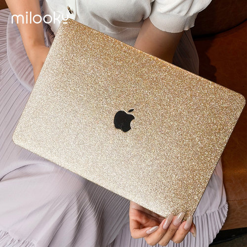 MacBook小香碎钻皮质防摔壳