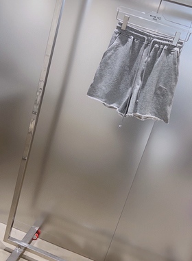 小众设计 23夏季 经典百搭 logo刺绣抽绳松紧腰宽松显瘦休闲短裤