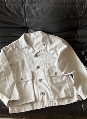 小众设计 25秋冬 onnuk同款 慵懒帅气多口袋宽松工装牛仔夹克外套