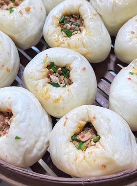 龙游特色小吃 葱花馒头 衢州特产 农家手工自制早餐点心 现做包邮