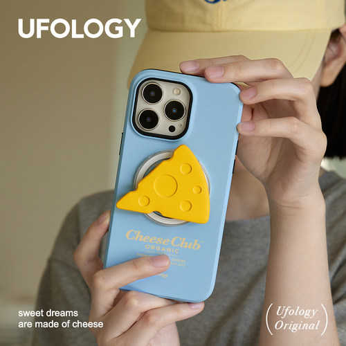 Ufology原创磁吸适用iPhone15promax手机壳14pro苹果13芝士12全包17二合一菲林16pro支架新款高级ins风韩国