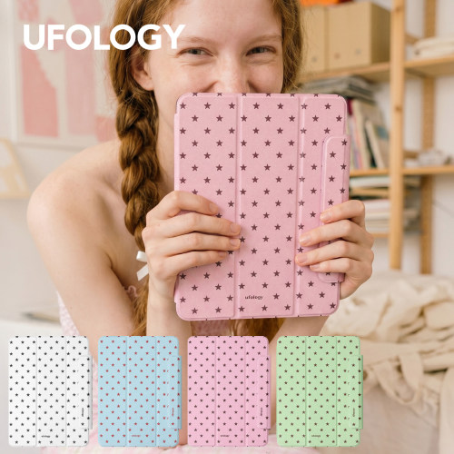 Ufology原创适用ipadair7保护壳pro11寸平板mini6/7保护套air4/5/6磁吸全包笔槽13寸苹果8/9/10/11代彩色星星