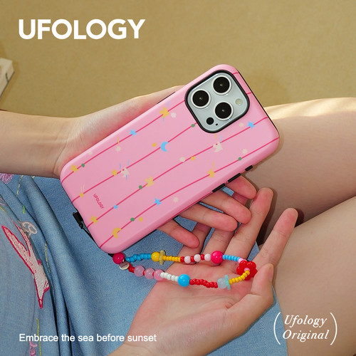 Ufology原创磁吸韩国进口菲林适用iPhone16promax手机壳15pro苹果14手链13全包12新款二合一11插画春天