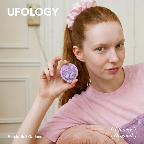 Ufology原创手机磁吸支架支持magsafe桌面便携苹果个性蓝花楹