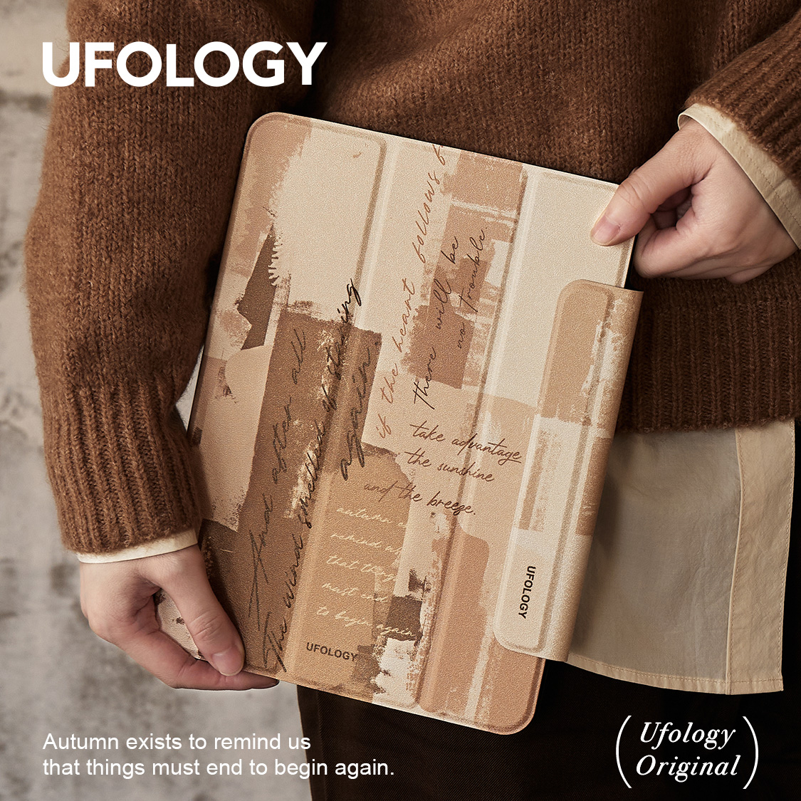 Ufology原创秋冬适用ipadair5保护壳pro11英寸套ipad9代10代mini6笔槽air4涂鸦8代2020全包pro2021磁吸2022