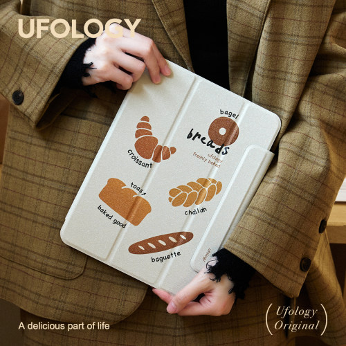 Ufology原创适用ipadair6保护壳pro11寸平板mini6保护套air4/5磁吸全包air3笔槽13寸苹果7/8/9/10代贝果