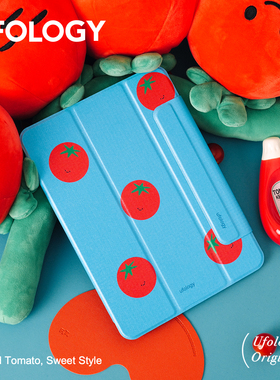 Ufology原创适用ipadair7保护壳pro11寸平板mini6/7保护套air4/5/6磁吸全包笔槽13寸苹果8/9/10/11代蓝色番茄