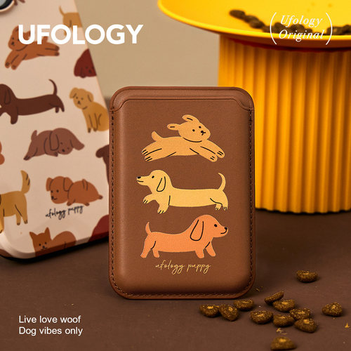Ufology原创磁吸小狗卡包