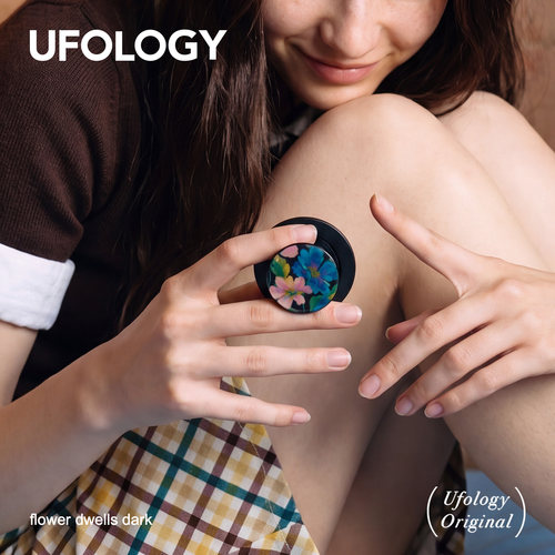 Ufology原创手机磁吸支架支持magsafe桌面便携苹果个性创意花朵