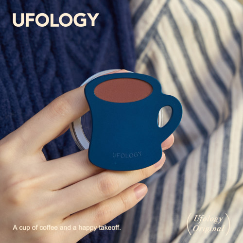 Ufology原创手机磁吸支架magsafe桌面便携苹果个性创意懒人咖啡杯