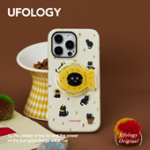 Ufology原创磁吸适用iPhone17promax手机壳15pro苹果14猫咪13全包12二合一菲林16promax支架卡包新款 高级秋冬