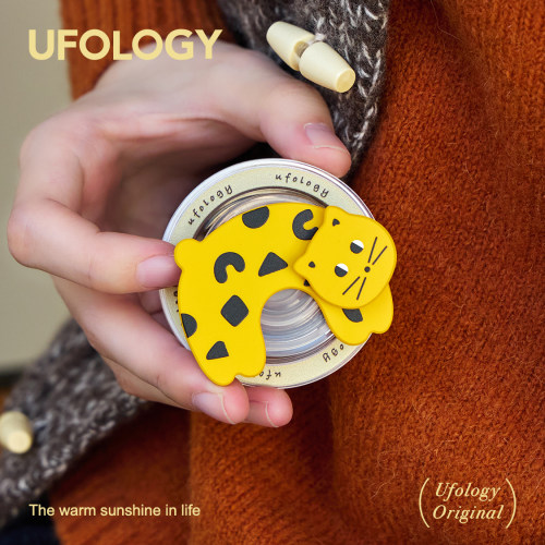 Ufology原创手机磁吸支架支持magsafe桌面便携苹果旋转猫咪懒人