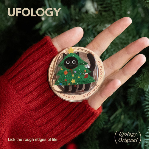 Ufology原创手机磁吸支架支持magsafe桌面便携苹果圣诞创意懒人