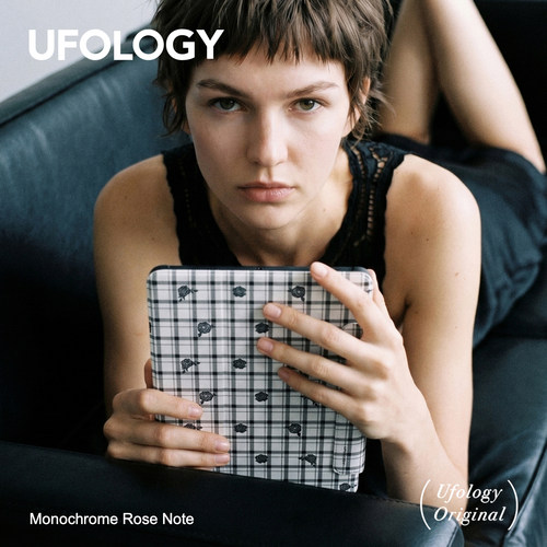 Ufology原创适用ipadair4/5/6/7/8保护壳pro11寸平板mini6/7保护套磁吸全包笔槽13寸苹果8/9/10/11代黑玫格序
