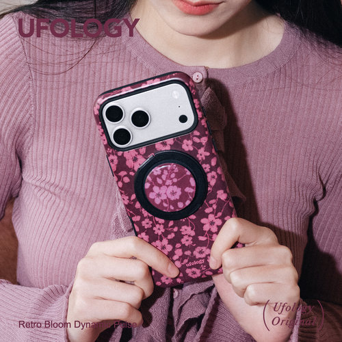 Ufology原创磁吸韩国进口菲林适用iPhone17promax手机壳16pro苹果15pro复古14pro新款13二合一12花朵360支架