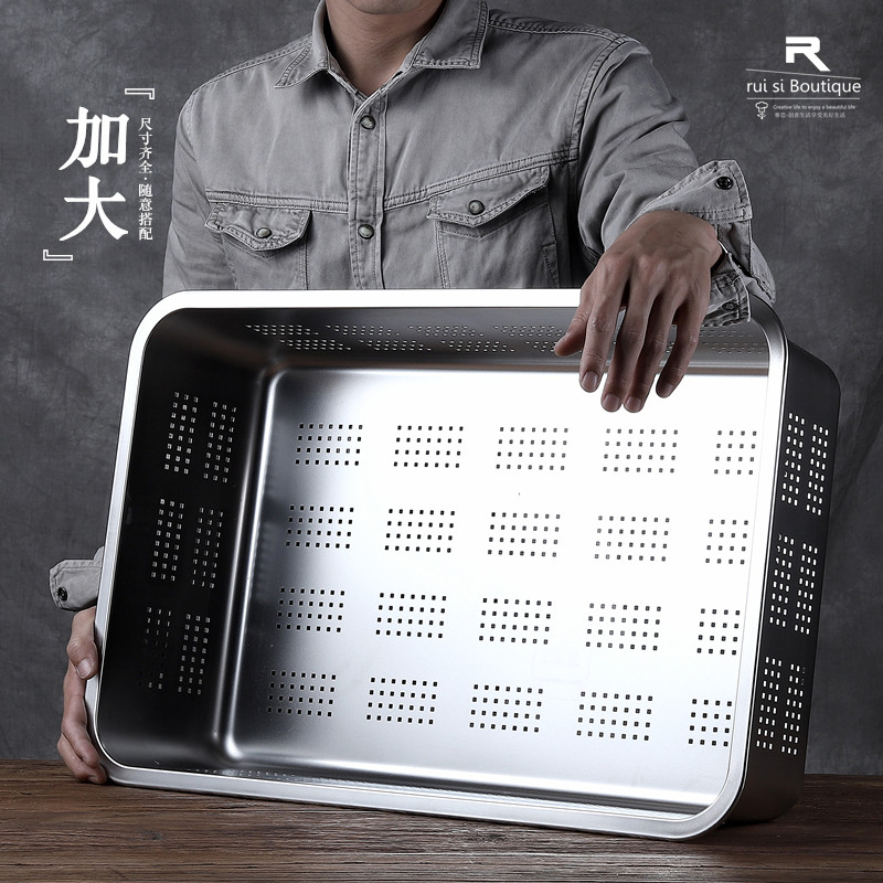 漏盆全尺寸食品级不锈钢滴水篮