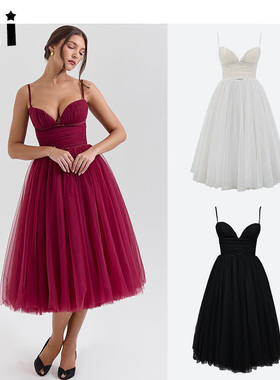 Kii部分现货House of CB秋冬款仙女公主裙束腰中长连衣裙Countess