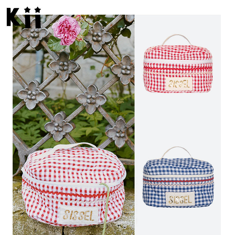 Kii丹麦正品Sissel edelbo 粉色有机棉全衬里收纳拉链封口化妆包,收纳整理,化妆包,淘宝优惠券,粉丝福利购,淘宝优惠卷