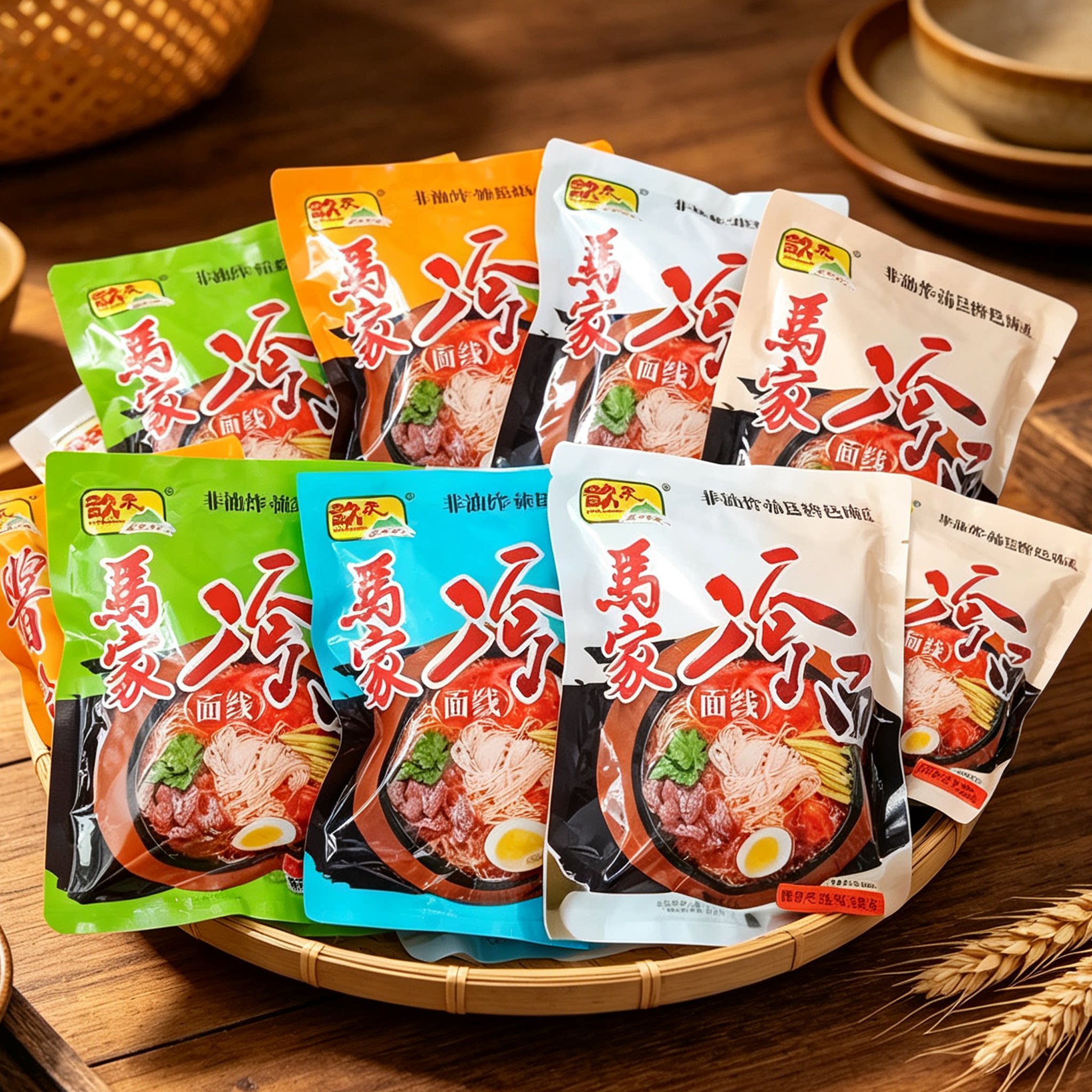 徐州沛县马家冷面 苏北特产 真空袋装速食凉面 多口味方便冷面