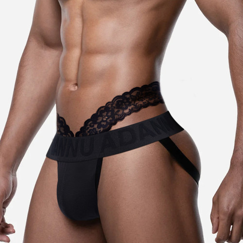 性感男士蕾丝大V速干丁字裤