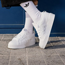 男女adidas阿迪达斯官方三叶草 厚底增高帆布鞋 NIZZA PLATFORM经典